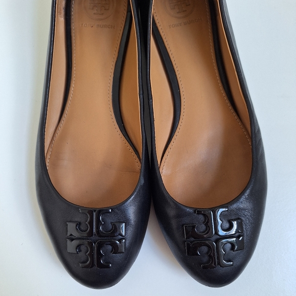 Tory Burch Lowell Ballet Flats | Size 8 | Black Leather - Picture 5 of 11